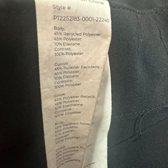 Fabletics The One Pant Mens M Black Athletic Stretch Trousers Anti Stink - Picture 3 of 6